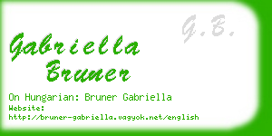 gabriella bruner business card